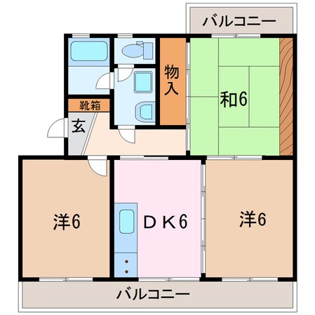 プロスパー沢田の物件間取画像